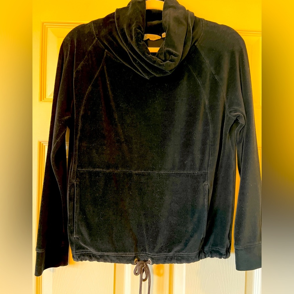 Athleta Velour Cowl Neck Pullover